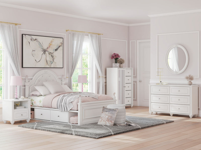 Kozlani - Full Upholstered Panel Headboard - White