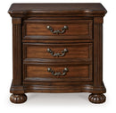 Lavinton - Three Drawer Night Stand - Brown