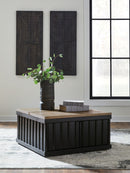 Rylandyn - Lift Top Cocktail Table - Black / Light Brown - Austin's Furniture Depot (Austin,TX)