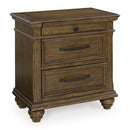 Karallin - Three Drawer Night Stand - Medium Brown - Austin's Furniture Depot (Austin,TX)