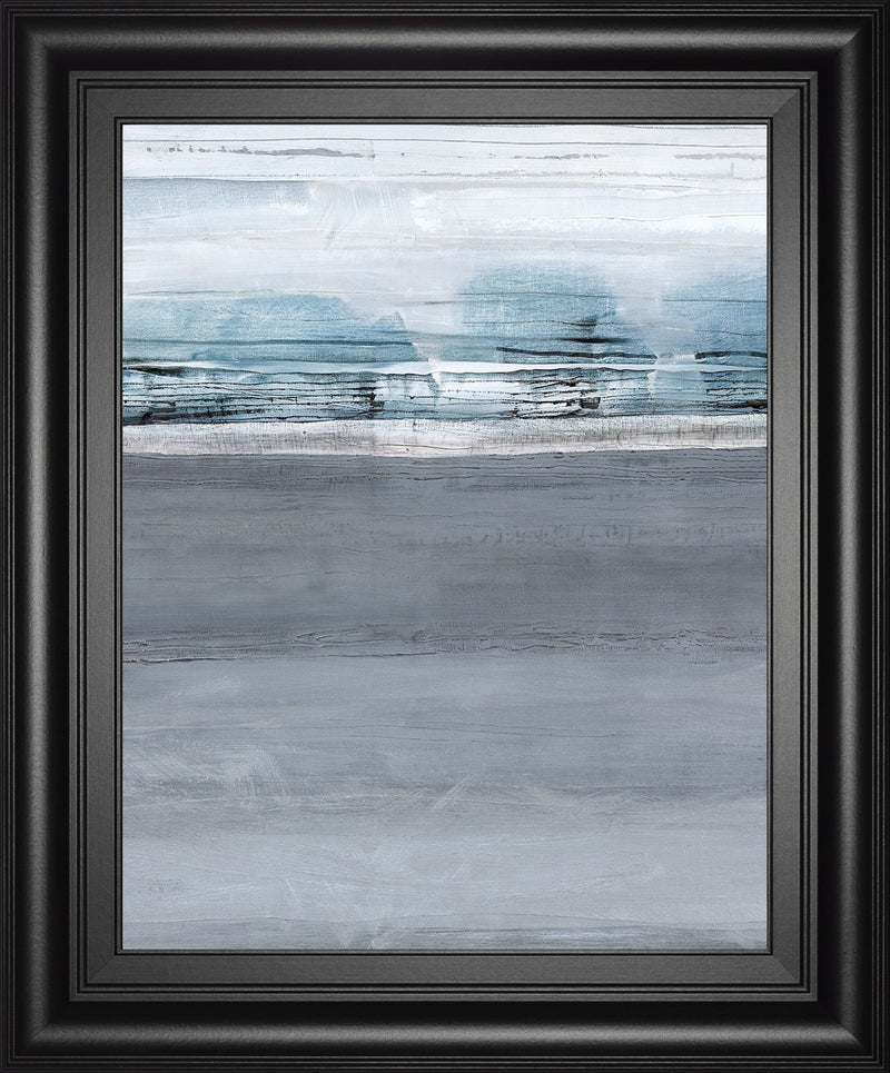Snowy Tracks By Sims - Framed Print Wall Art - Dark Gray