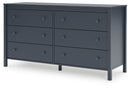 Simmenfort - Six Drawer Dresser - Navy Blue