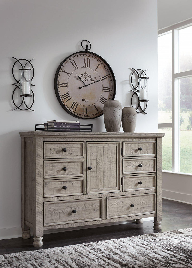 Harrastone Dresser and Mirror