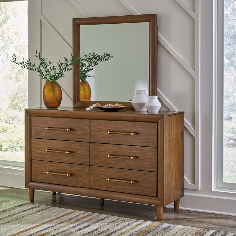 Ashley Furniture Lyncott Brown Dresser and Mirror