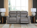 5Z-Comfort Power Reclining Loveseat with Console - Austin's Furniture Depot (Austin,TX)