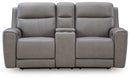 5Z-Comfort Power Reclining Loveseat with Console - Austin's Furniture Depot (Austin,TX)