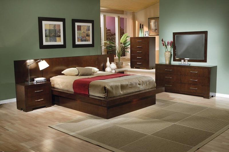 Jessica Dark Cappuccino California King Platform Bed - Austin's Furniture Depot (Austin,TX)