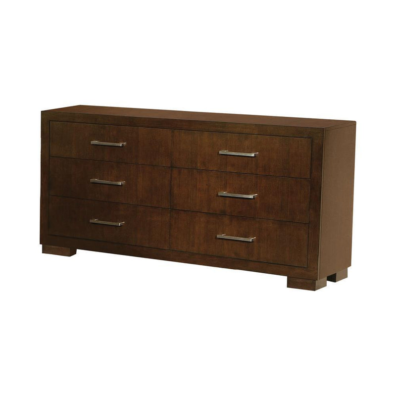 Jessica Cappuccino Six Drawer Dresser - Austin's Furniture Depot (Austin,TX)