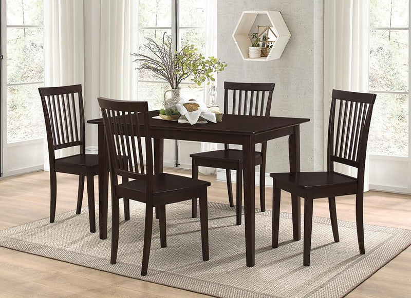 Oakdale Casual Cappuccino Five Piece Dinette Set - Austin's Furniture Depot (Austin,TX)