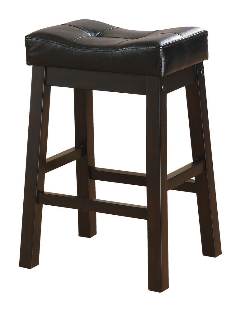 Transitional Black Counter Height  Upholstered Chair