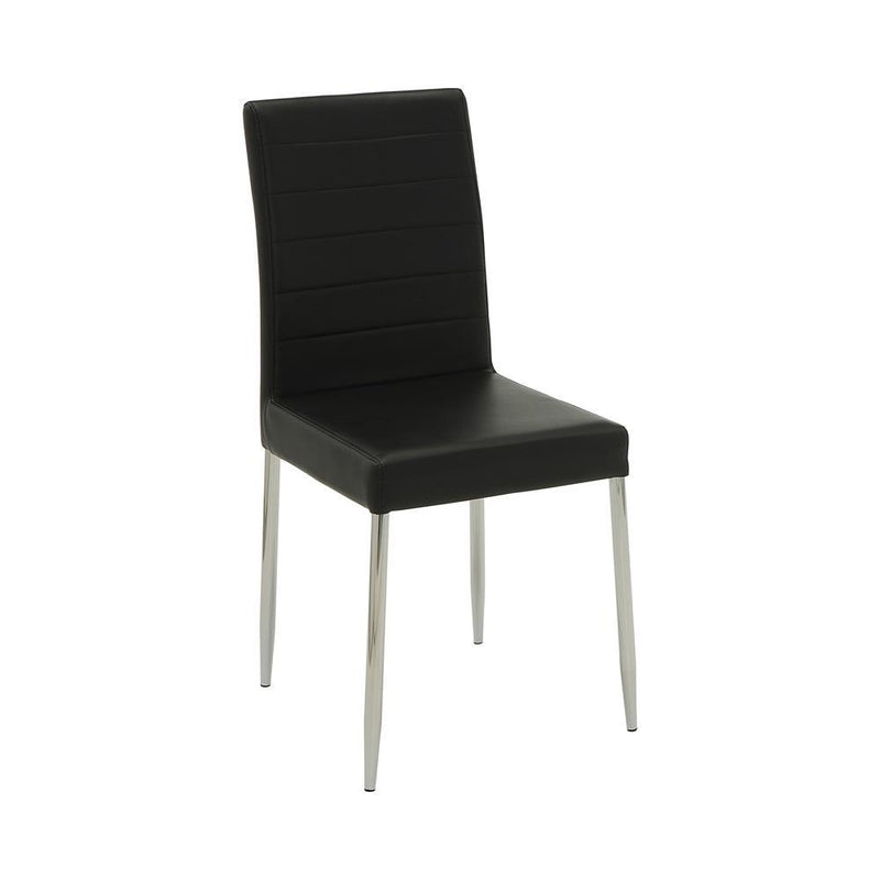 Vance Black and Chrome Dining Chair - Austin's Furniture Depot (Austin,TX)