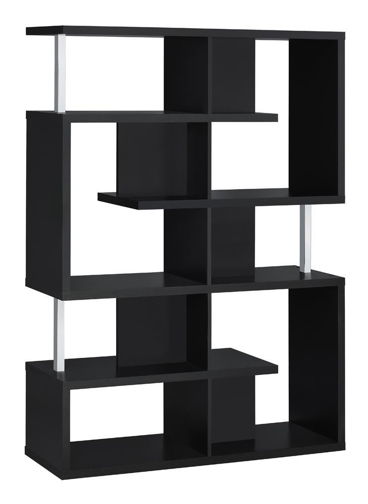 Transitional Black Bookcase - Austin's Furniture Depot (Austin,TX)