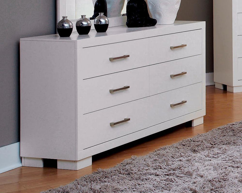 Jessica Contemporary Six Drawer Dresser - Austin's Furniture Depot (Austin,TX)