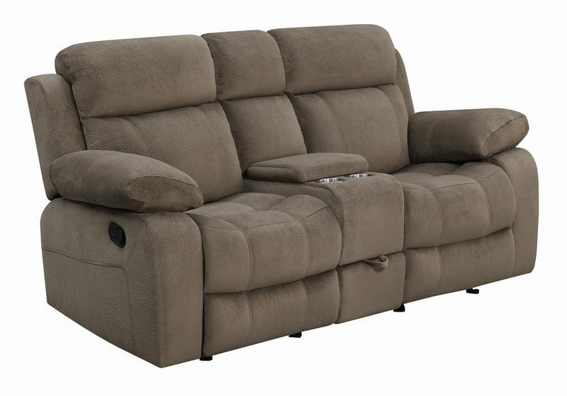 Myleene Brown Reclining Loveseat - Austin's Furniture Depot (Austin,TX)