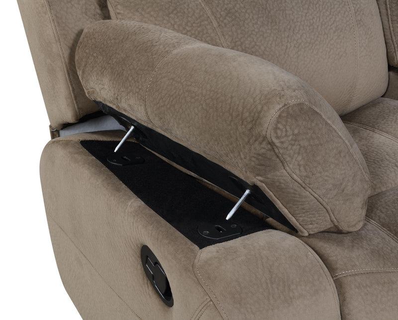 Myleene Brown Reclining Loveseat - Austin's Furniture Depot (Austin,TX)