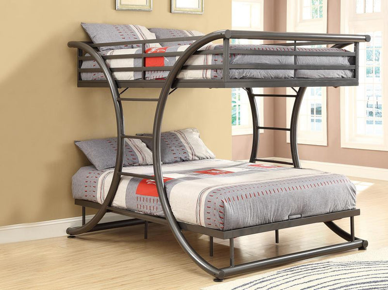 Stephan Metal Full over Full Bunk Bed - Austin's Furniture Depot (Austin,TX)