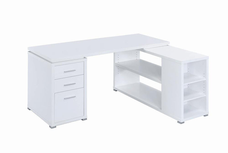 Yvette White Executive Desk - Austin's Furniture Depot (Austin,TX)