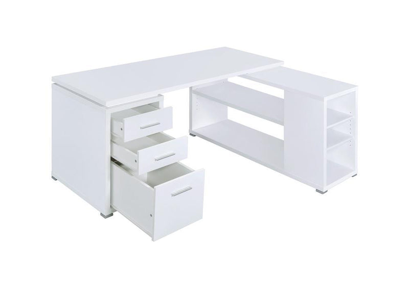 Yvette White Executive Desk - Austin's Furniture Depot (Austin,TX)