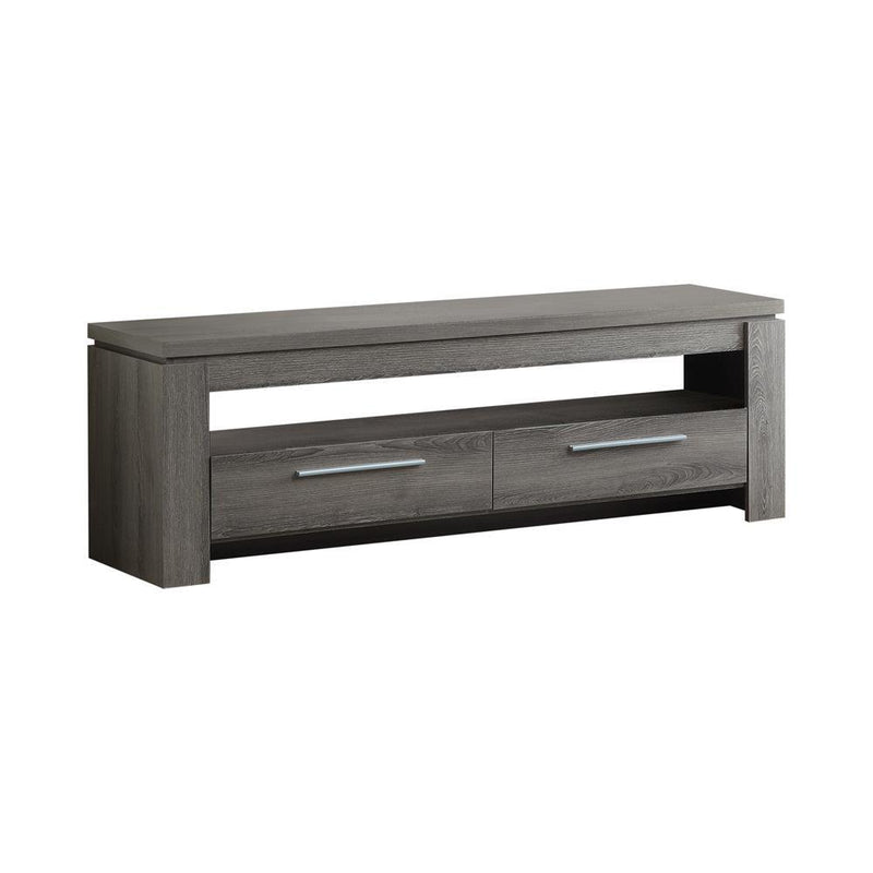 Transitional Weathered Grey TV Console - Austin's Furniture Depot (Austin,TX)