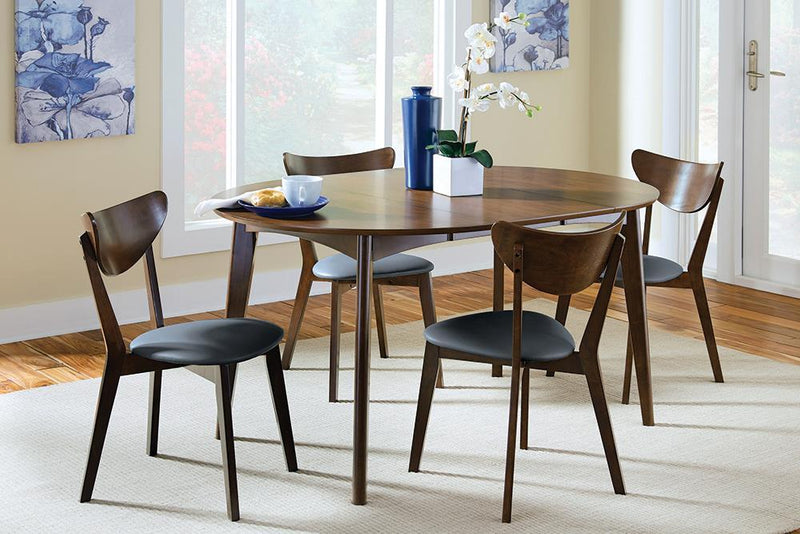 Malone Mid Century Modern Dark Walnut Dining Chair - Austin's Furniture Depot (Austin,TX)