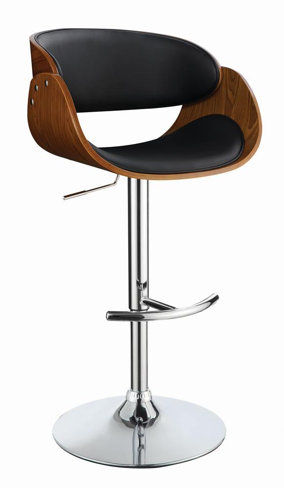 Modern Black Adjustable Bar Stool - Austin's Furniture Depot (Austin,TX)