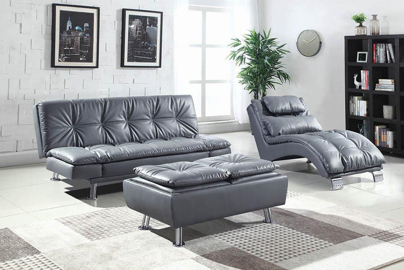 Dilleston Contemporary Dark Grey Sofa Bed - Austin's Furniture Depot (Austin,TX)