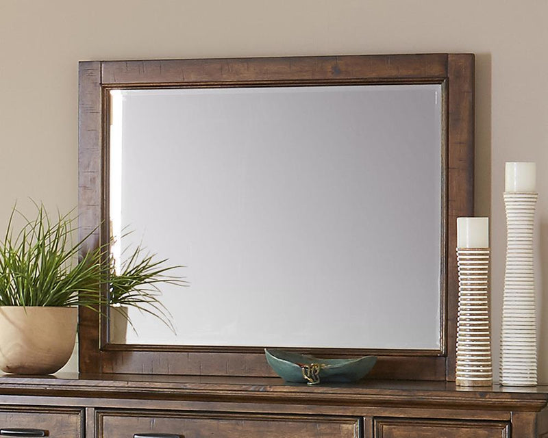 Elk Grove Rustic Rectangular Dresser Mirror - Austin's Furniture Depot (Austin,TX)