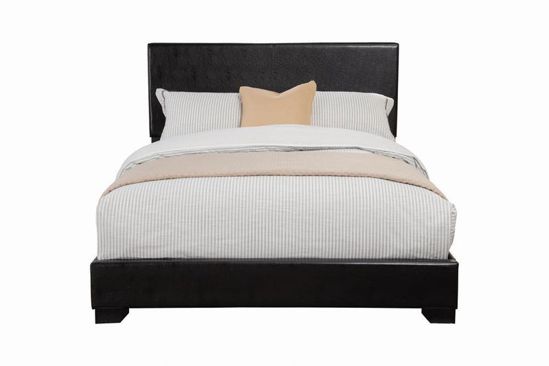 Conner Casual Black Upholstered Eastern King Bed - Austin's Furniture Depot (Austin,TX)