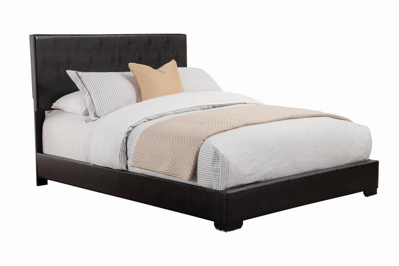 Conner Casual Black Upholstered Eastern King Bed - Austin's Furniture Depot (Austin,TX)