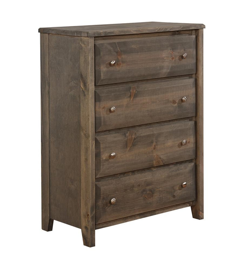 Wrangle Hill Gun Smoke Four Drawer Chest - Austin's Furniture Depot (Austin,TX)