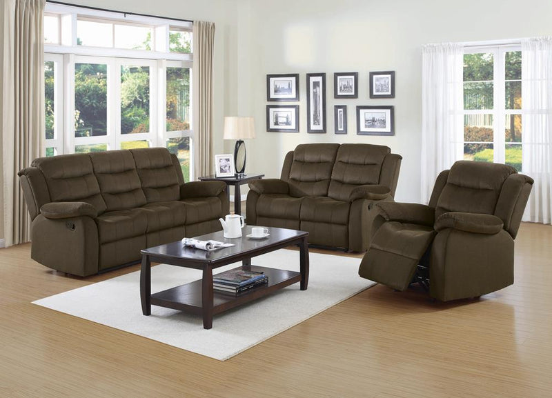 Rodman Chocolate Reclining Loveseat - Austin's Furniture Depot (Austin,TX)