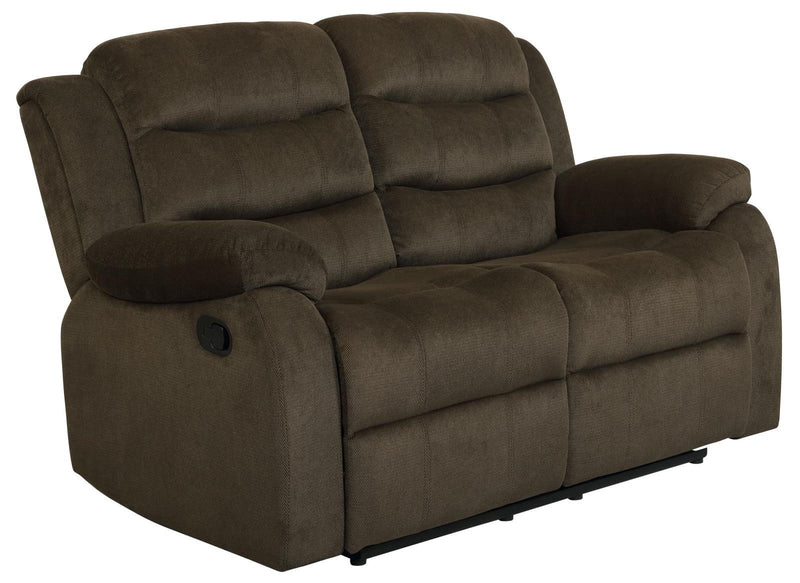 Rodman Chocolate Reclining Loveseat - Austin's Furniture Depot (Austin,TX)