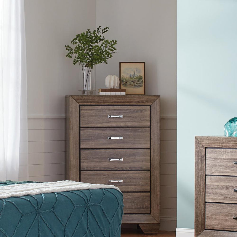 Kauffman Transitional Five Drawer Chest - Austin's Furniture Depot (Austin,TX)