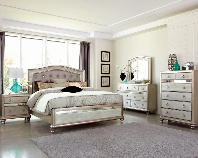 Bling Game Metallic Eastern King Bed - Austin's Furniture Depot (Austin,TX)