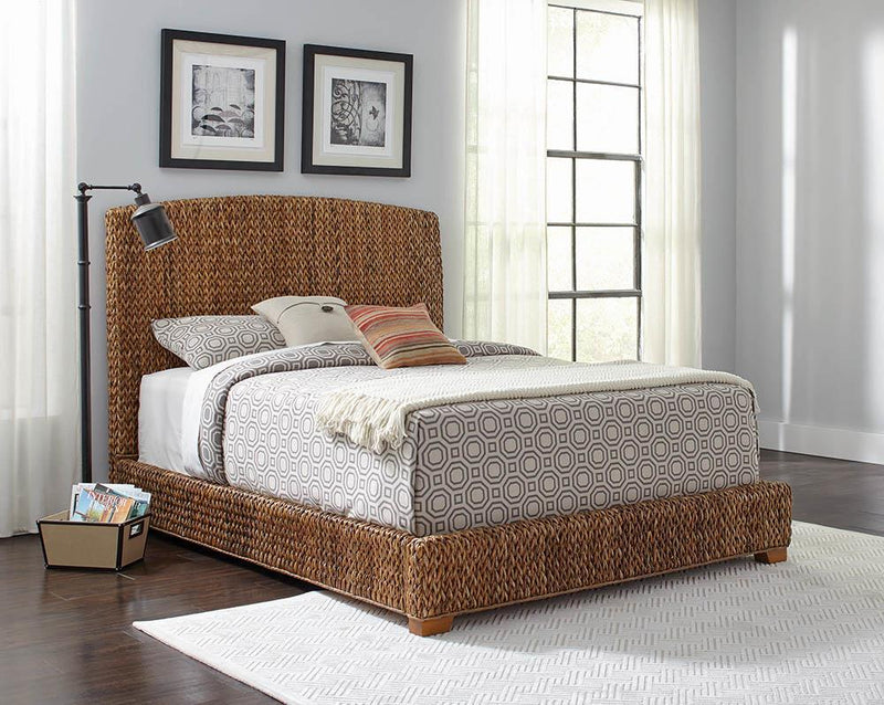 Laughton Rustic Brown  Eastern King Bed - Austin's Furniture Depot (Austin,TX)