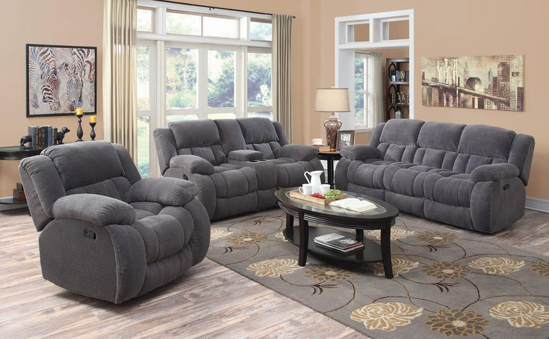 Weissman Grey Reclining Sofa - Austin's Furniture Depot (Austin,TX)