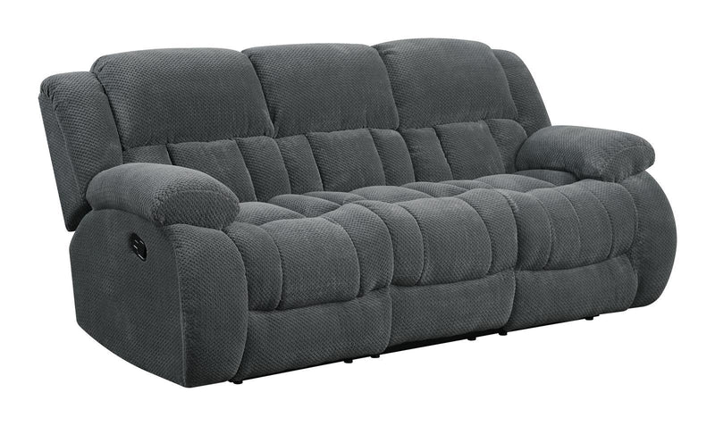 Weissman Grey Reclining Sofa - Austin's Furniture Depot (Austin,TX)