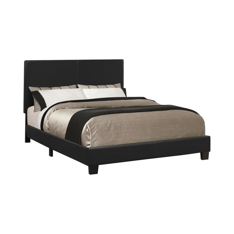 Mauve Upholstered Platform Black Twin Bed - Austin's Furniture Depot (Austin,TX)