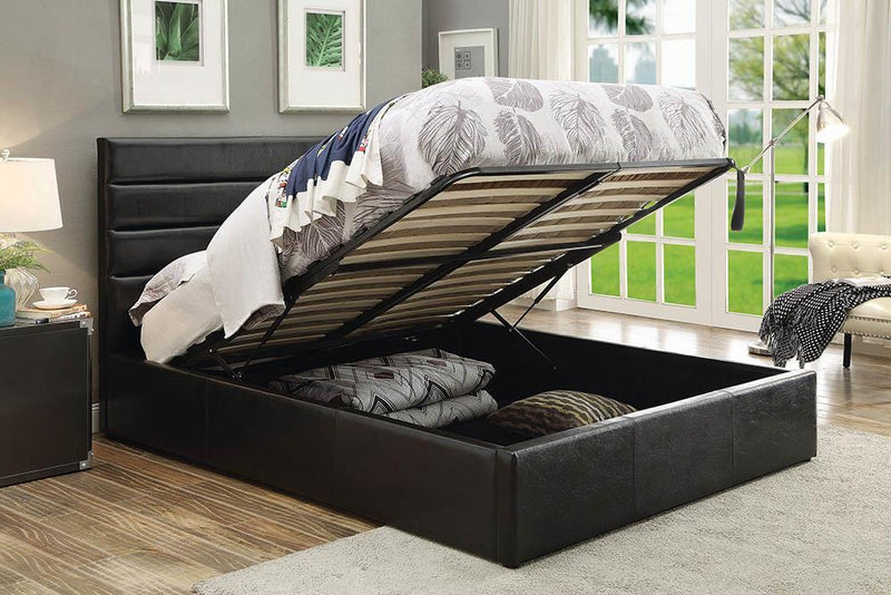 Riverbend Casual Black Queen Storage Bed - Austin's Furniture Depot (Austin,TX)