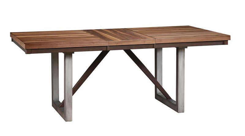 Spring Creek Industrial Natural Walnut Dining Table - Austin's Furniture Depot (Austin,TX)