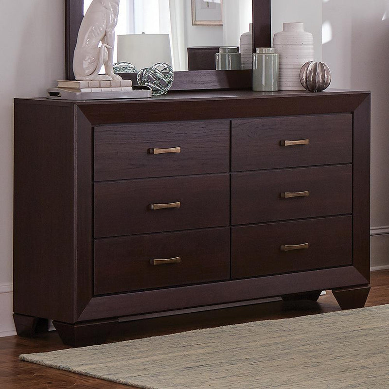 Fenbrook Dark Cocoa Six Drawer Dresser - Austin's Furniture Depot (Austin,TX)