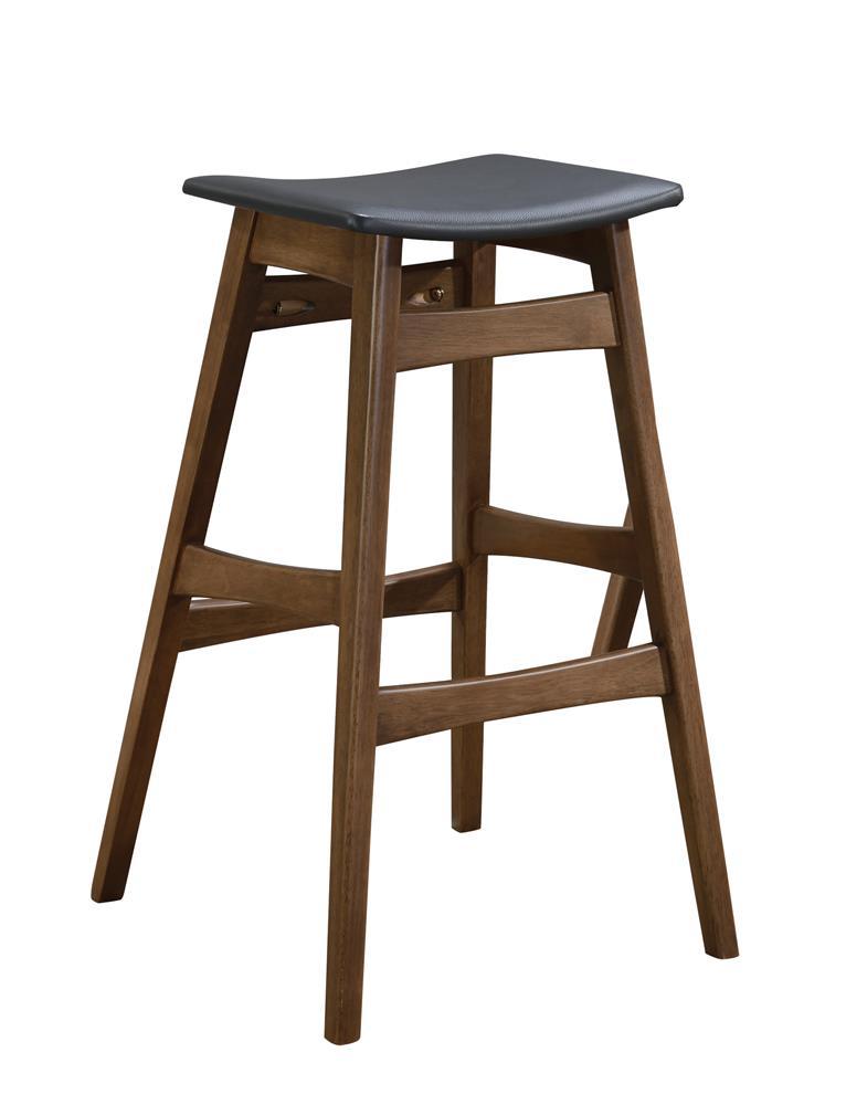 Mid Century Natural Walnut Bar Stool - Austin's Furniture Depot (Austin,TX)