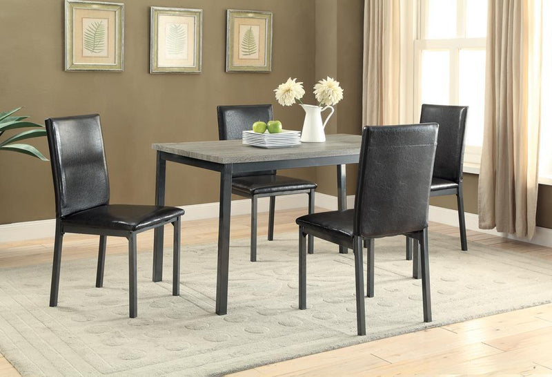 Garza Black Dining Table - Austin's Furniture Depot (Austin,TX)