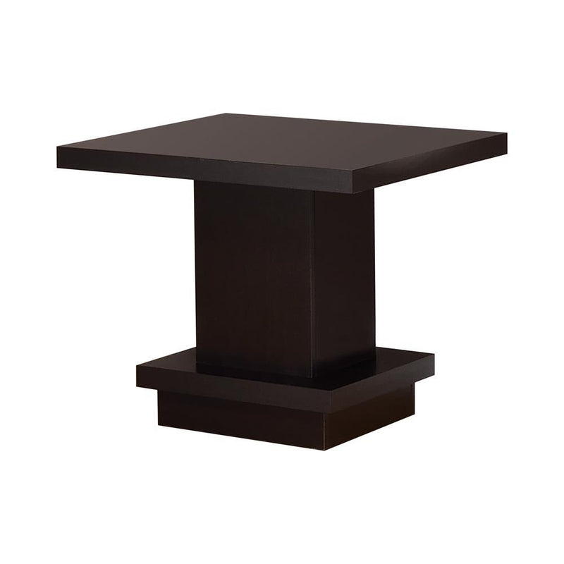 Cappuccino Wood Top Side Table - Austin's Furniture Depot (Austin,TX)