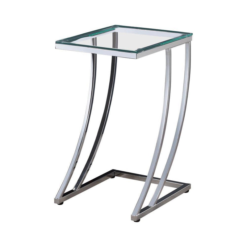 Modern Chrome Accent Table - Austin's Furniture Depot (Austin,TX)