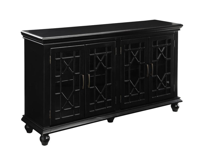 Traditional Black Accent Cabinet