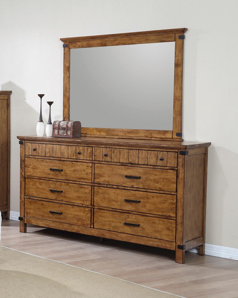 Brenner Rustic Honey Eight Drawer Dresser - Austin's Furniture Depot (Austin,TX)