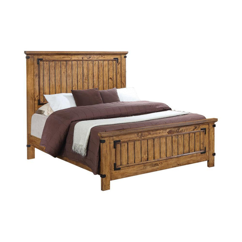 Brenner Rustic Honey Eastern King Bed - Austin's Furniture Depot (Austin,TX)