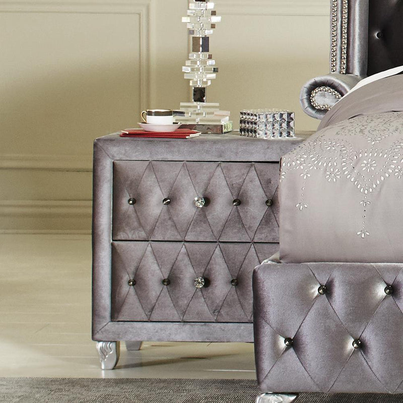 Deanna Metallic Nightstand - Austin's Furniture Depot (Austin,TX)