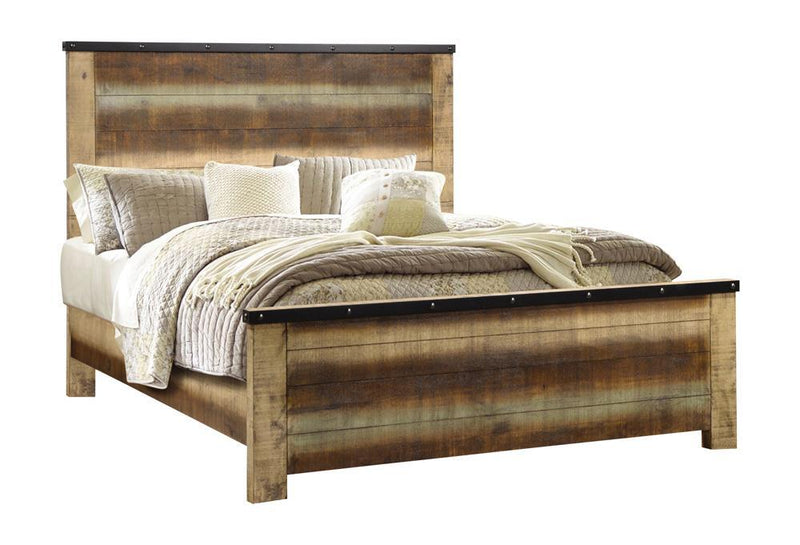 Sembene Bedroom Rustic Antique Multi Color California King Bed - Austin's Furniture Depot (Austin,TX)